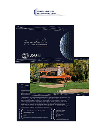 JDRF Golf Event Promotional Material